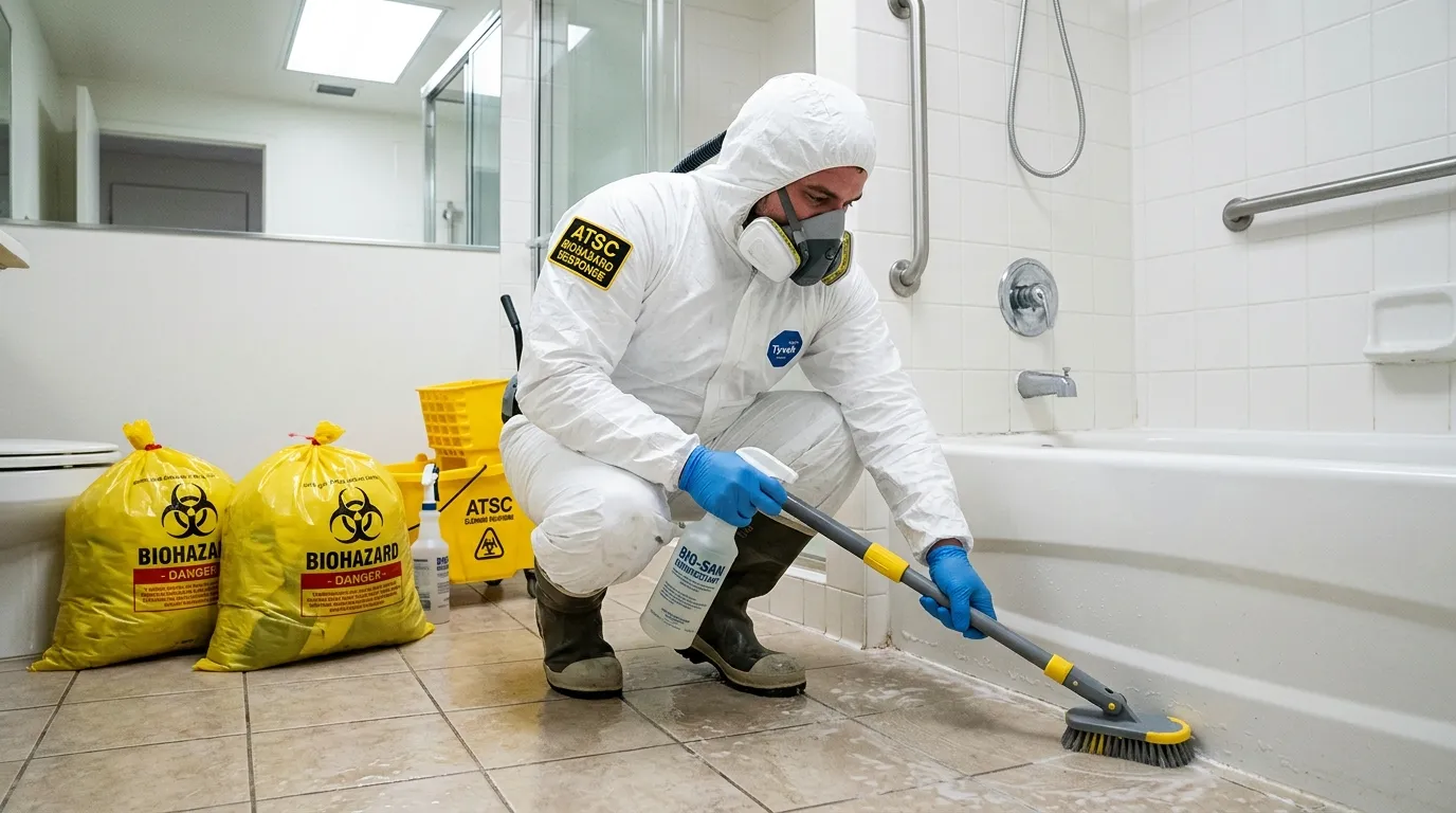 Decontamination equipment deployed for Blood Cleanup in Mentor-on-the-Lake